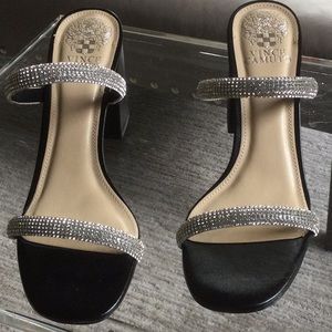 Vince Camuto Magaly  black and silver slip on